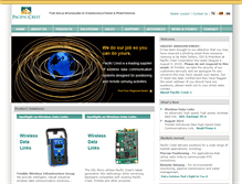 Tablet Screenshot of pacificcrest.com